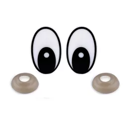 Biztosnágos szemek 19x29 mm