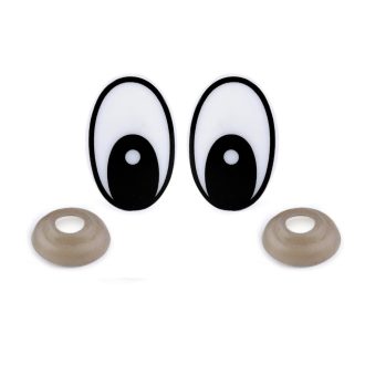 Biztosnágos szemek 19x29 mm