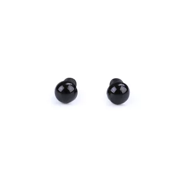 Biztonságos szemek Ø6 mm - fekete (300 szett)
