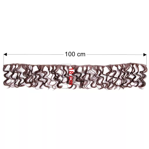 Paróka / babahaj 25 cm hullámos