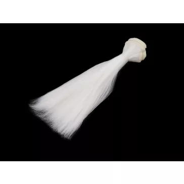 Paróka / babahaj 15 cm - 6 fehér (9 db-os csomagolás)