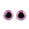 Biztonsági szemek glitterrel Ø25 mm - 2 pink (4 szett)