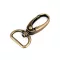 Fém forgós karabiner 20 mm-es befűző - 3 ósárgaréz (2 db-os csomagolás)