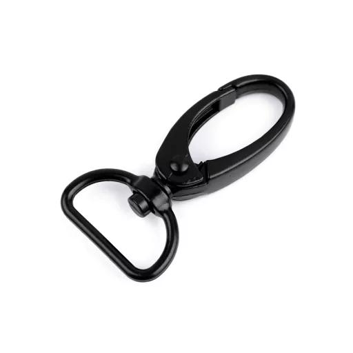 Fém forgós karabiner 20 mm-es befűző