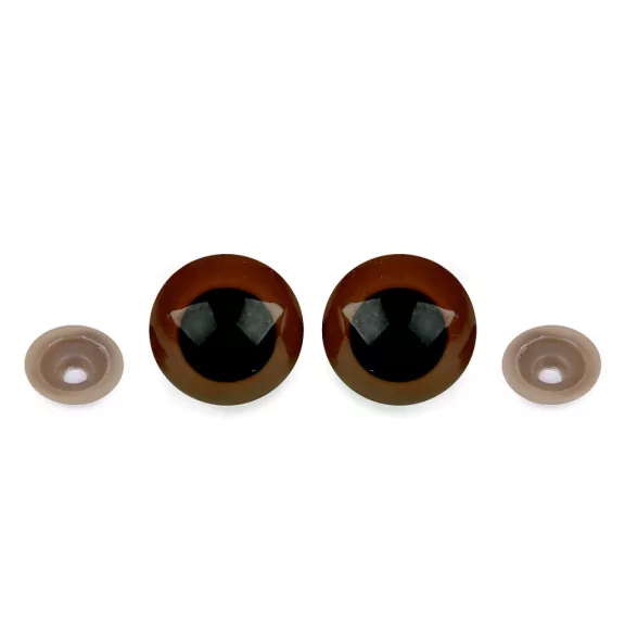 Nagy biztonsági szemek Ø30 mm - 3 barnás (20 szett) Nagy biztonsági szemek Ø30 mm - 3 barnás (20 szett)