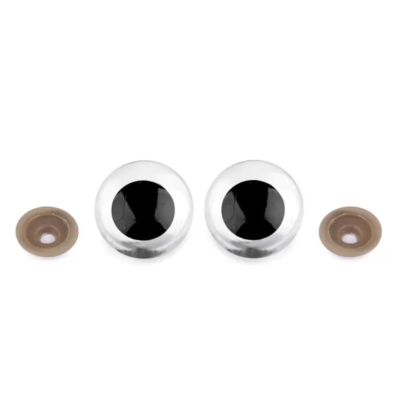 Nagy biztonsági szemek Ø30 mm - 4 Transparent (4 szett) Nagy biztonsági szemek Ø30 mm - 4 Transparent (4 szett)