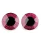 Nagy biztonsági szemek glitterrel Ø40 mm - 4 pink (12 szett)