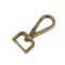 Fém forgós karabiner 20 mm-es befűző - 4 ósárgaréz (20 db-os csomagolás)