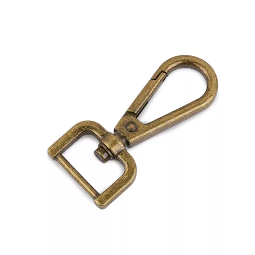 Fém forgós karabiner 20 mm-es befűző