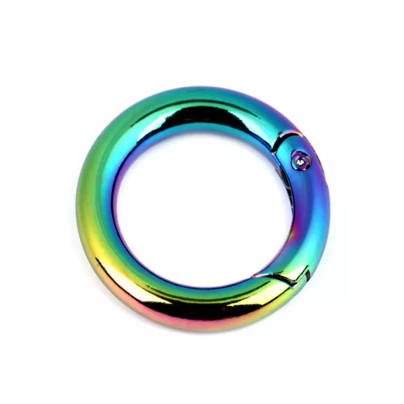 Karabiner karika / ovál táskára / szivárváonyos kulcs - 1 multicolor karika (1 db-os csomagolás) Karabiner karika / ovál táskára / szivárváonyos kulcs - 1 multicolor karika (1 db-os csomagolás)