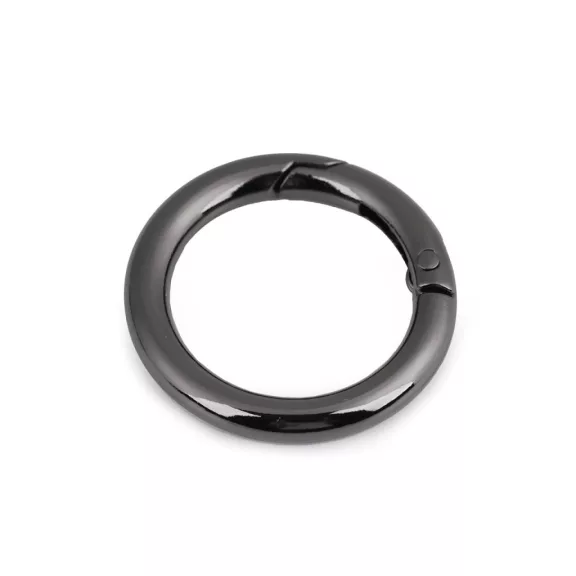 Karabiner táskára / karika kulcsra Ø25 mm - 2 nikkel fekete (10 db-os csomagolás) Karabiner táskára / karika kulcsra Ø25 mm - 2 nikkel fekete (10 db-os csomagolás)