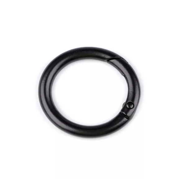 Karabiner táskára / karika kulcsra Ø25 mm - 7 fekete lakk (1 db-os csomagolás) Karabiner táskára / karika kulcsra Ø25 mm - 7 fekete lakk (1 db-os csomagolás)