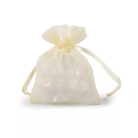 Ajándék zsákocska 8x10,5 cm organza shine - 6 krém világos (10 db-os csomagolás) Ajándék zsákocska 8x10,5 cm organza shine - 6 krém világos (10 db-os csomagolás)