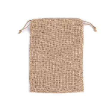  Ajándékzsák 18x25 cm juta - természetes bézs (1 db-os csomagolás)