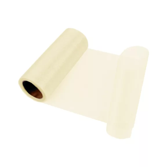 Organza / organtin / szalag közepes fényű szélessége 14,5 cm - 02 vanília (9 m-es csomagolás) Organza / organtin / szalag közepes fényű szélessége 14,5 cm - 02 vanília (9 m-es csomagolás)