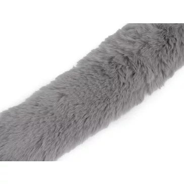   Varrható ruházati / dekor műszőrme szélessége 5 cm - 3 szürke (5 db-os csomagolás)