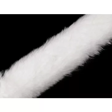   Varrható ruházati / dekor műszőrme szélessége 5 cm - 1 fehér (1 db-os csomagolás)