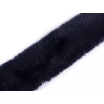   Varrható ruházati / dekor műszőrme szélessége 5 cm - 7 kék sötét (1 db-os csomagolás)