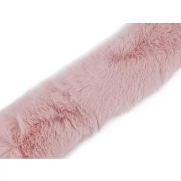   Varrható ruházati / dekor műszőrme szélessége 5 cm - 8 púderrózsaszín (1 db-os csomagolás)