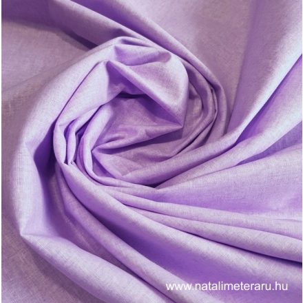 Melánzs világos lila pamut perkál-finom pamutvászon