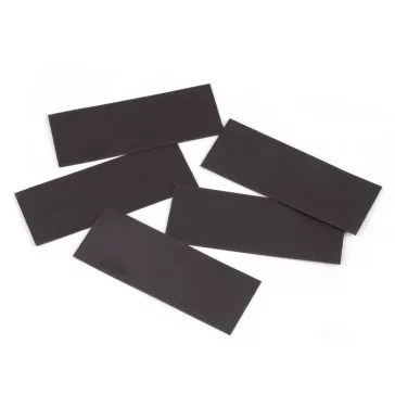 Mágneses cimke 4x10,8 cm - fekete (42 db-os csomagolás)