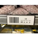 Mágneses cimke 4x10,8 cm - fekete (42 db-os csomagolás)