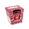 Karácsonyi illat mécses üvegben 120 g - 14 (Let it Snow) piros (12 db-os csomagolás)