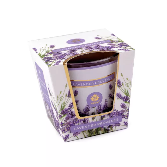 Karácsonyi illat mécses üvegben 120 g - 15 (Levander Provence) levendulalila (1 db-os csomagolás) Karácsonyi illat mécses üvegben 120 g - 15 (Levander Provence) levendulalila (1 db-os csomagolás)
