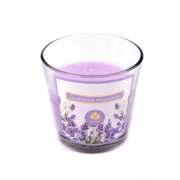   Karácsonyi illat mécses üvegben 120 g - 15 (Levander Provence) levendulalila (1 db-os csomagolás)