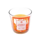 Karácsonyi illat mécses üvegben 120 g - 17 (Orange&Grapefruit) narancssárga (12 db-os csomagolás)