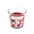 Karácsonyi illat mécses üvegben 120 g - 26 (Red Cherry) bordó világos (12 db-os csomagolás)