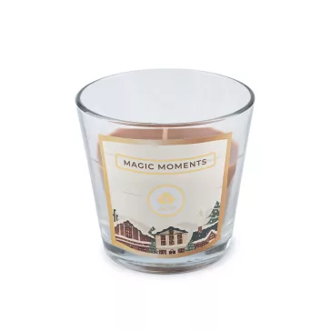   Karácsonyi illat mécses üvegben 120 g - 27 (Magic Moments) természetes barna (1 db-os csomagolás)
