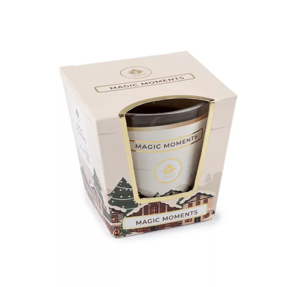 Karácsonyi illat mécses üvegben 120 g - 27 (Magic Moments) természetes barna (12 db-os csomagolás) Karácsonyi illat mécses üvegben 120 g - 27 (Magic Moments) természetes barna (12 db-os csomagolás)