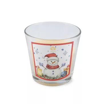   Karácsonyi illat mécses üvegben 120 g - 28 (Christmas Scent) vanília (12 db-os csomagolás)