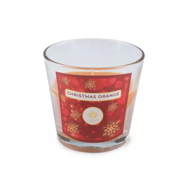   Karácsonyi illat mécses üvegben 120 g - 29 (Christmas Orange) narancssárga (1 db-os csomagolás)