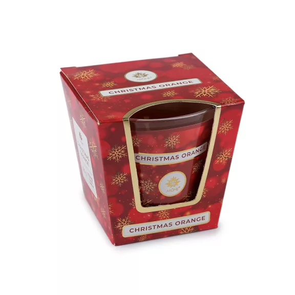 Karácsonyi illat mécses üvegben 120 g - 29 (Christmas Orange) narancssárga (12 db-os csomagolás) Karácsonyi illat mécses üvegben 120 g - 29 (Christmas Orange) narancssárga (12 db-os csomagolás)