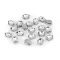 Felvarrható kövek tokban / ovális 10x14 mm - crystal (20 db-os csomagolás)