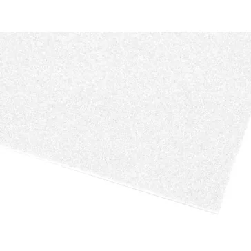  Habgumi Moosgummi csillámporos öntapadós 20x30 cm - 1 fehér (60 db-os csomagolás)