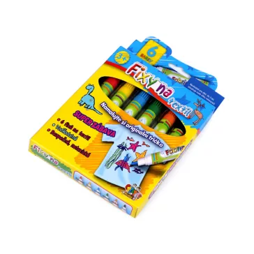   Textil filctoll 6 db készlet - 2 lásd a képen kimosható (3 box)