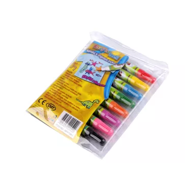   Textil filctoll 6 db készlet - 2 lásd a képen kimosható (3 box)