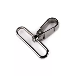 Fém forgós karabiner 50 mm-es befűző
