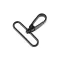 Fém forgós karabiner 50 mm-es befűző - 3 fekete lakk (2 db-os csomagolás)