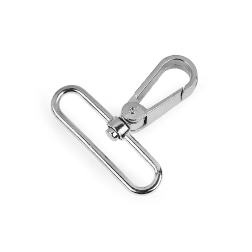 Fém forgós karabiner 50 mm-es befűző