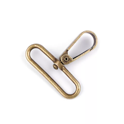 Fém forgós karabiner 50 mm-es befűző