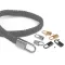 Lapos zsinórvég karabiner szélesség 9 mm