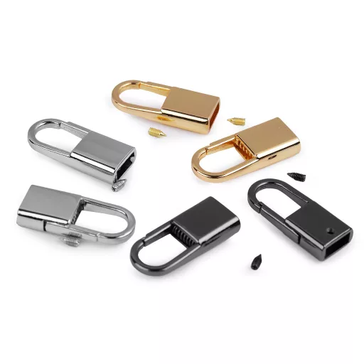 Lapos zsinórvég karabiner szélesség 9 mm