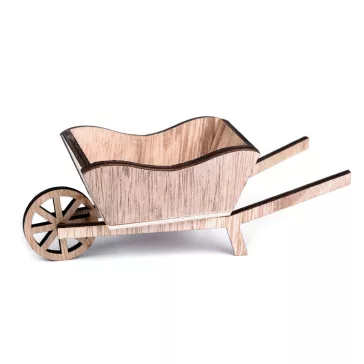   Fa talicskadísz 6x16 cm - természetes barna (1 db-os csomagolás)