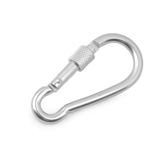 Fém karabiner biztosítékkal