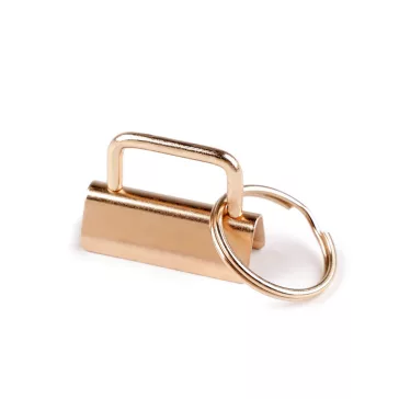   Szalagvég kulcskarikával szélessége 32 mm - 2 rózsaarany (10 db-os csomagolás)