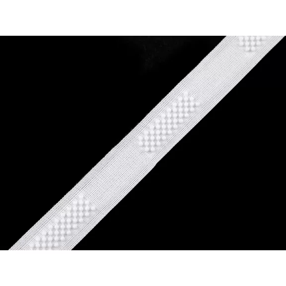Műanyag 3D kapocs / tépőzár utánzat szélessége 20 mm - 1 fehér Műanyag 3D kapocs / tépőzár utánzat szélessége 20 mm - 1 fehér